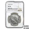 1923-D Silver Peace Dollar NGC MS66