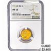 Image 1 : 1914-D $2.50 Gold Quarter Eagle NGC MA62