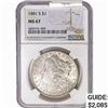 Image 1 : 1881-S Morgan Silver Dollar NGC MS67