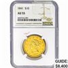 Image 1 : 1841 $10 Gold Eagle NGC AU55
