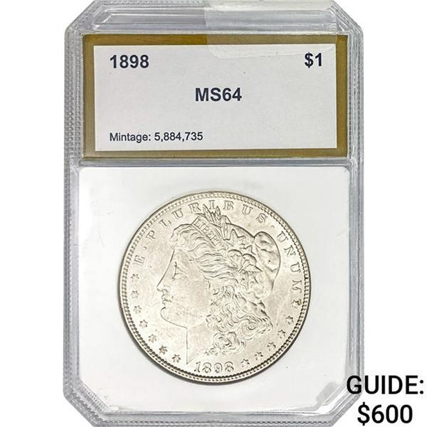 1898 Morgan Silver Dollar PCGS MS64