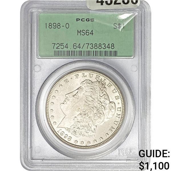 1898-O Morgan Silver Dollar PCGS MS64