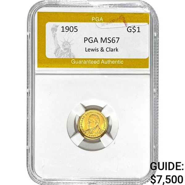 1905 Lewis & Clark G$1 PGA MS67