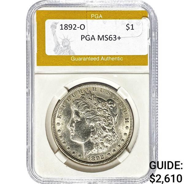 1892-O Morgan Dollar PGA MS63+