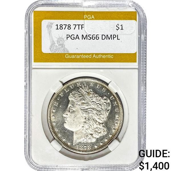 1878 7TF Morgan Dollar PGA MS66 DMPL