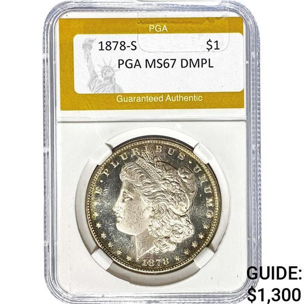 1878-S Morgan Dollar PGA MS67 DMPL