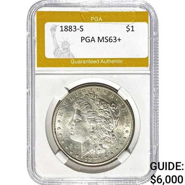 1883-S Morgan Dollar PGA MS63+
