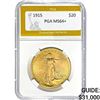 Image 1 : 1915 $20 Saint-Gaudens PGA MS64+