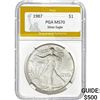 Image 1 : 1987 $1 Silver Eagle PGA MS70