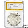 Image 1 : 1927-D Peace Dollar PGA MS63