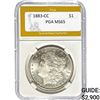 Image 1 : 1883-CC Morgan Dollar PGA MS65