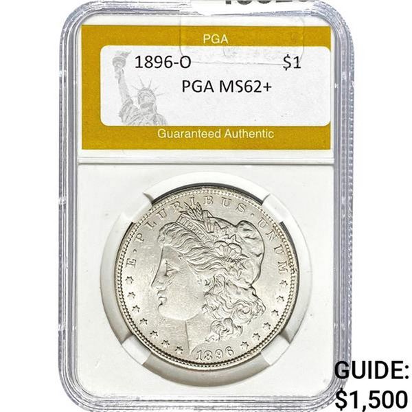 1896-O Morgan Dollar PGA MS62+
