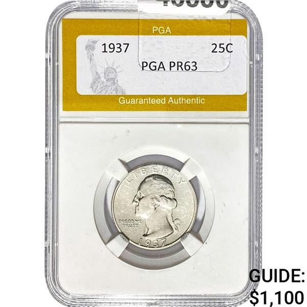 1937 Washington Quarter PGA PR63