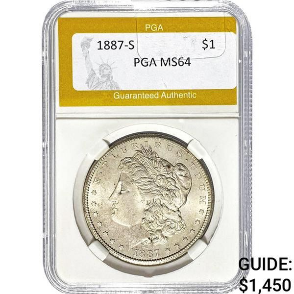 1887-S Morgan Dollar PGA MS64