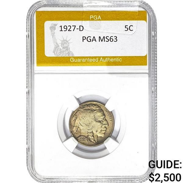 1927-D Buffalo Nickel PGA MS63