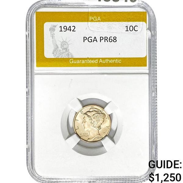 1942 Mercury Dime PGA PR68