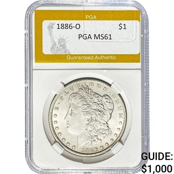 1886-O Morgan Silver Dollar PGA MS61