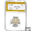 Image 1 : 1867 Shield Nickel Rays PGA MS61