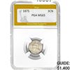 Image 1 : 1875 Three-Cent Nickel PGA MS65