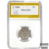 1868 Shield Nickel PGA AU55