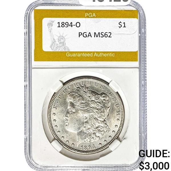 1894-O Morgan Silver Dollar PGA MS62