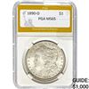 1890-O Morgan Silver Dollar PGA MS65