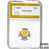 1862 Gold Dollar PGA MS63