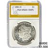 Image 1 : 1881-O Morgan Silver Dollar PGA MS64+ DM