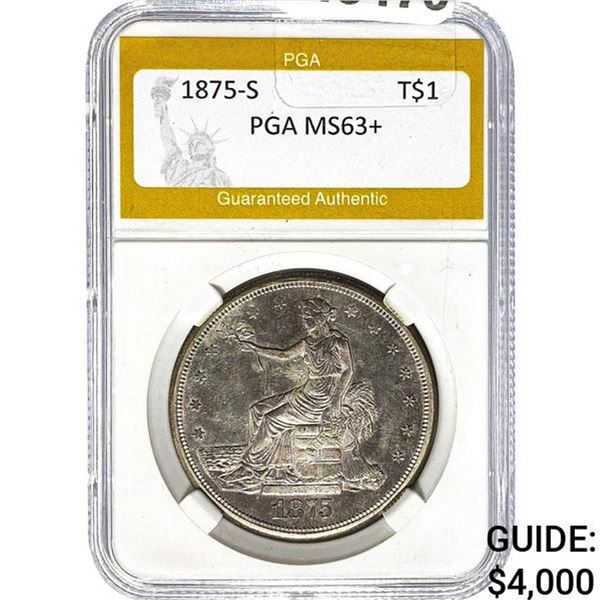 1875-S Trade Dollar PGA MS63+