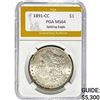 Image 1 : 1891-CC Morgan Dollar PGA MS64