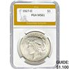 Image 1 : 1927-D Peace Dollar PGA MS61