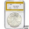 1987 $1 Silver Eagle PGA MS70