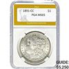 1891-CC Morgan Dollar PGA MS65