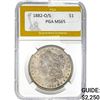 1882-O/S Morgan Silver Dollar PGA MS65