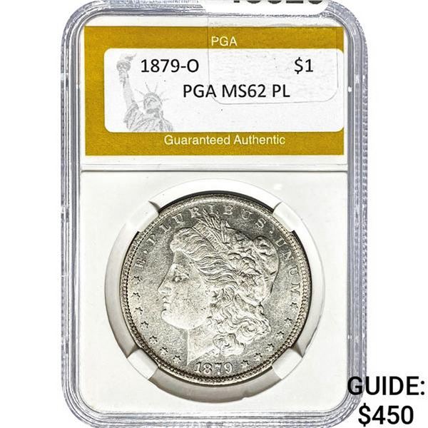 1879-O Morgan Dollar PGA MS62 PL