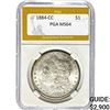 1884-CC Morgan Silver Dollar PGA MS64