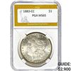 Image 1 : 1883-CC Morgan Dollar PGA MS65