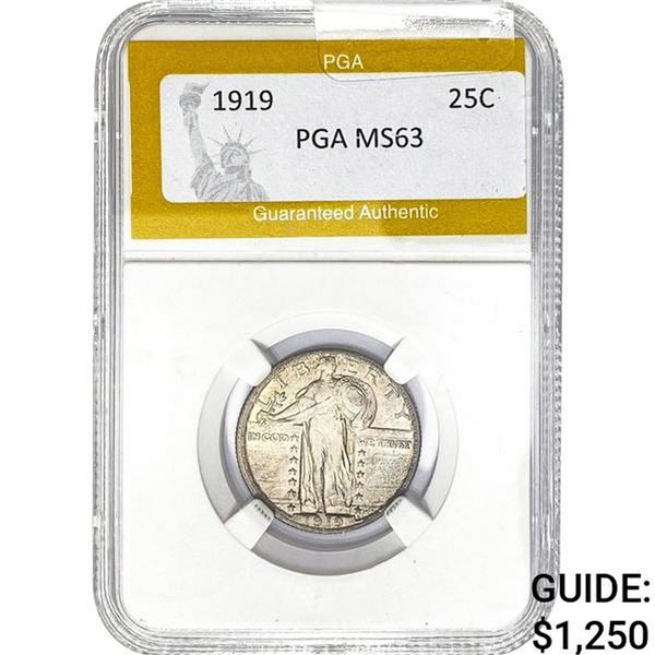 1919 Standing Liberty Quarter PGA MS63