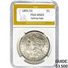 1891-CC Morgan Dollar PGA MS63