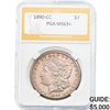 1890-CC Morgan Dollar PGA MS63+