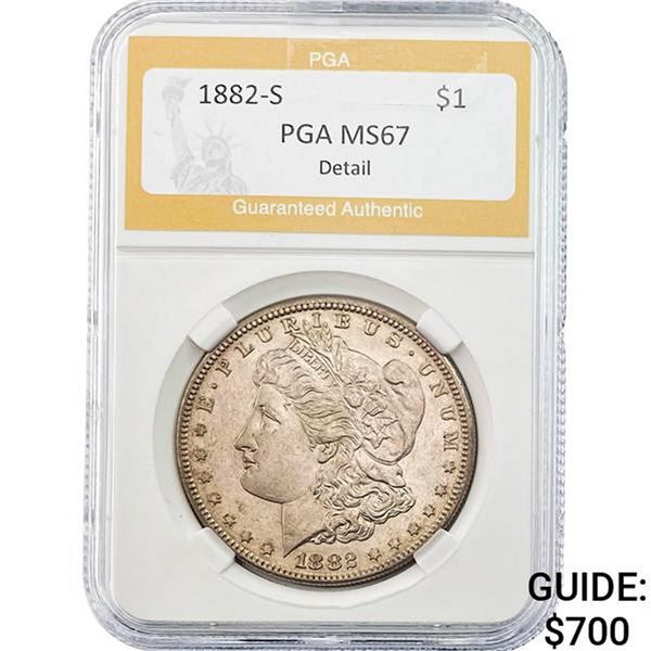 1882-S Morgan Dollar PGA MS67