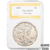 1987 $1 Silver Eagle PGA MS70