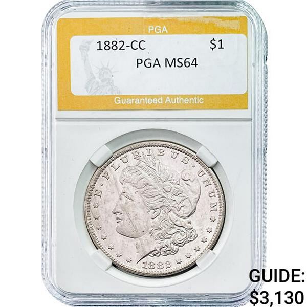 1882-CC Morgan Dollar PGA MS64