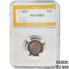 Image 1 : 1837 10C Capped Bust Dime PGA MS62