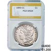 Image 1 : 1890-CC Morgan Dollar PGA MS64