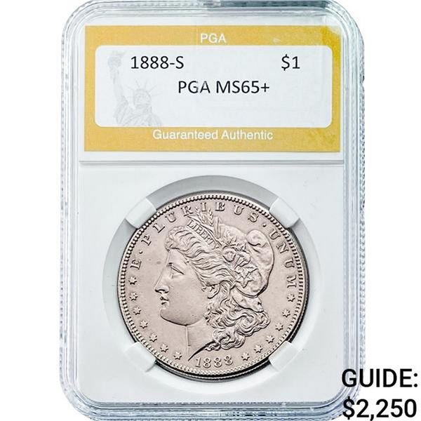 1888-S Morgan Dollar PGA MS65+