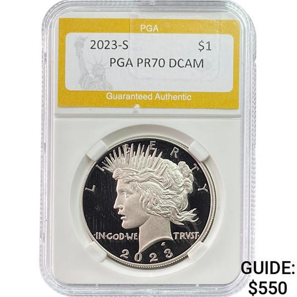 2023-S Peace Dollar PGA PR70 DCAM