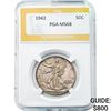Image 1 : 1942 Walking Liberty Half Dollar PGA MS6