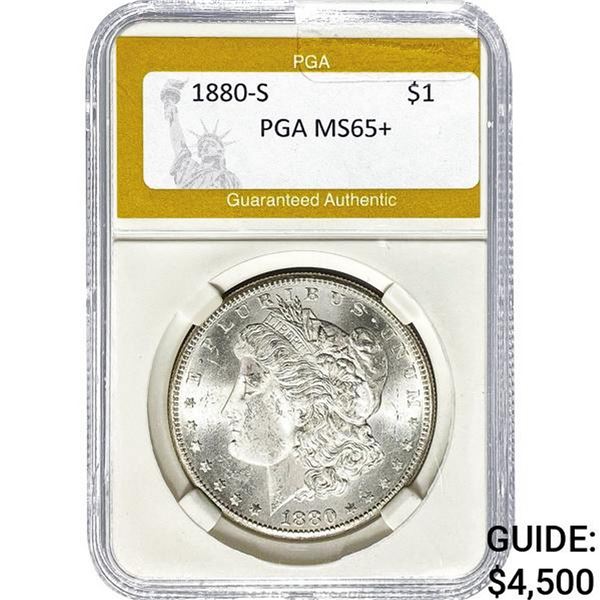 1880-S Morgan Dollar PGA MS65+