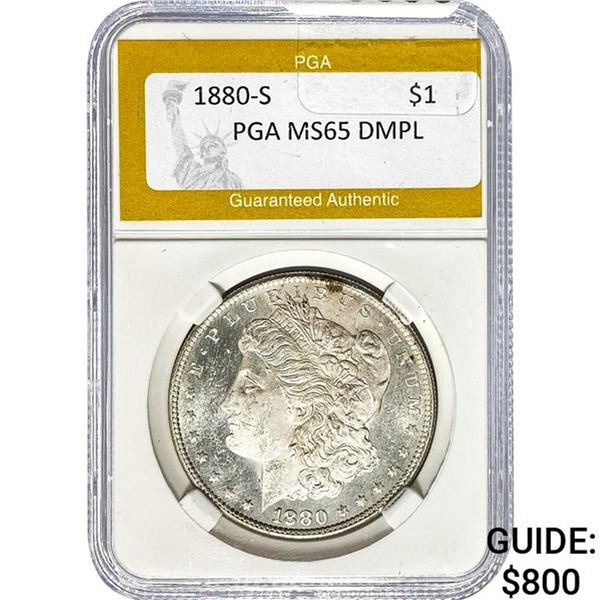 1880-S Morgan Dollar PGA MS65 DMPL